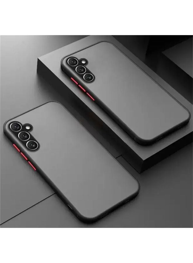 Navy Blue Shockproof Matte Armor Phone Case for Samsung Galaxy A15 5G - Image 2